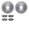 6502-80200 Brake Rotors w/5000 Advanced Brake Pads Kit, 2007-2013 Ford/Lincoln/Mercury/Mazda, Position: Rear - image 1