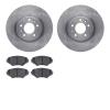 6502-80217 Brake Rotors w/5000 Advanced Brake Pads Kit, 2004-2011 Ford/Lincoln/Mercury/Mazda, Position: Front - image 1