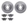 6502-80223 Brake Rotors w/5000 Advanced Brake Pads Kit, 2006-2007 Ford/Lincoln/Mercury/Mazda, Position: Front - image 1