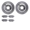 6502-80226 Brake Rotors w/5000 Advanced Brake Pads Kit, 2006-2007 Ford/Lincoln/Mercury/Mazda, Position: Rear - image 1
