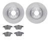 6502-80232 Brake Rotors w/5000 Advanced Brake Pads Kit, 2007-2013 Ford/Lincoln/Mercury/Mazda, Position: Front - image 1