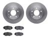 6502-80236 Brake Rotors w/5000 Advanced Brake Pads Kit, 2014-2016 Ford/Lincoln/Mercury/Mazda, Position: Rear - image 1