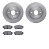 6502-80241 Brake Rotors w/5000 Advanced Brake Pads Kit, 2011-2015 Ford/Lincoln/Mercury/Mazda, Position: Front - image 1