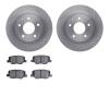 6502-80244 Brake Rotors w/5000 Advanced Brake Pads Kit, 2014-2015 Ford/Lincoln/Mercury/Mazda, Position: Rear - image 1
