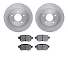 6502-80245 Brake Rotors w/5000 Advanced Brake Pads Kit, 2016-2021 Ford/Lincoln/Mercury/Mazda, Position: Rear - image 1