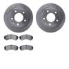 6502-80271 Brake Rotors w/5000 Advanced Brake Pads Kit, 1992-1993 Ford/Lincoln/Mercury/Mazda, Position: Front - image 1