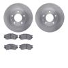 6502-80284 Brake Rotors w/5000 Advanced Brake Pads Kit, 1995-2000 Ford/Lincoln/Mercury/Mazda, Position: Front - image 1