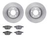 6502-80299 Brake Rotors w/5000 Advanced Brake Pads Kit, 2004-2015 Ford/Lincoln/Mercury/Mazda, Position: Front - image 1