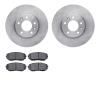 6502-80307 Brake Rotors w/5000 Advanced Brake Pads Kit, 2007-2012 Ford/Lincoln/Mercury/Mazda, Position: Front - image 1
