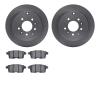6502-80313 Brake Rotors w/5000 Advanced Brake Pads Kit, 2007-2012 Ford/Lincoln/Mercury/Mazda, Position: Rear - image 1