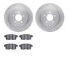 6502-80316 Brake Rotors w/5000 Advanced Brake Pads Kit, 2007-2015 Ford/Lincoln/Mercury/Mazda, Position: Rear - image 1