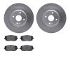 6502-80337 Brake Rotors w/5000 Advanced Brake Pads Kit, Fits Select Multiple Makes/Models, Position: Rear - image 1