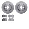 6502-80340 Brake Rotors w/5000 Advanced Brake Pads Kit, Fits Select Multiple Makes/Models, Position: Front - image 1