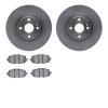 6502-80343 Brake Rotors w/5000 Advanced Brake Pads Kit, Fits Select Multiple Makes/Models, Position: Front - image 1
