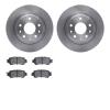 6502-80346 Brake Rotors w/5000 Advanced Brake Pads Kit, 2016-2018 Ford/Lincoln/Mercury/Mazda, Position: Rear - image 1