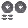 6502-80352 Brake Rotors w/5000 Advanced Brake Pads Kit, Fits Select Ford/Lincoln/Mercury/Mazda, Position: Rear - image 1