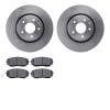 6502-80356 Brake Rotors w/5000 Advanced Brake Pads Kit, Fits Select Ford/Lincoln/Mercury/Mazda, Position: Front - image 1