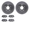 6502-80364 Brake Rotors w/5000 Advanced Brake Pads Kit, 2017-2018 Ford/Lincoln/Mercury/Mazda, Position: Rear - image 1