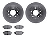 6502-80366 Brake Rotors w/5000 Advanced Brake Pads Kit, Fits Select Ford/Lincoln/Mercury/Mazda, Position: Rear - image 1