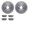 6502-91005 Brake Rotors w/5000 Advanced Brake Pads Kit, 2011-2016 Lexus/Toyota/Scion, Position: Rear - image 1