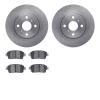 6502-91009 Brake Rotors w/5000 Advanced Brake Pads Kit, 2012-2015 Lexus/Toyota/Scion, Position: Front - image 1