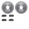 6502-92007 Brake Rotors w/5000 Advanced Brake Pads Kit, 2001-2005 Mercedes-Benz, Position: Rear - image 1