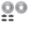 6502-92031 Brake Rotors w/5000 Advanced Brake Pads Kit, 2006-2007 BMW, Position: Front - image 1