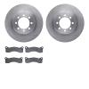 6502-99007 Brake Rotors w/5000 Advanced Brake Pads Kit, 1968-1976 Ford/Lincoln/Mercury/Mazda, Position: Front - image 1