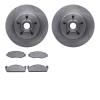6502-99010 Brake Rotors w/5000 Advanced Brake Pads Kit, 1980-1983 Ford/Lincoln/Mercury/Mazda, Position: Front - image 1