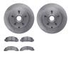 6502-99013 Brake Rotors w/5000 Advanced Brake Pads Kit, 1986-1987 Ford/Lincoln/Mercury/Mazda, Position: Front - image 1