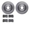 6502-99052 Brake Rotors w/5000 Advanced Brake Pads Kit, 2007-2011 Ford/Lincoln/Mercury/Mazda, Position: Front - image 1