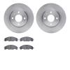 6502-99061 Brake Rotors w/5000 Advanced Brake Pads Kit, 2008-2011 Ford/Lincoln/Mercury/Mazda, Position: Front - image 1