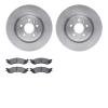 6502-99064 Brake Rotors w/5000 Advanced Brake Pads Kit, 2010-2010 Ford/Lincoln/Mercury/Mazda, Position: Front - image 1