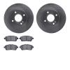 6502-99076 Brake Rotors w/5000 Advanced Brake Pads Kit, 2011-2019 Ford/Lincoln/Mercury/Mazda, Position: Front - image 1