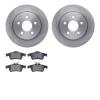 6502-99097 Brake Rotors w/5000 Advanced Brake Pads Kit, 2012-2018 Ford/Lincoln/Mercury/Mazda, Position: Rear - image 1