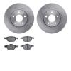 6502-99104 Brake Rotors w/5000 Advanced Brake Pads Kit, 2012-2018 Ford/Lincoln/Mercury/Mazda, Position: Front - image 1