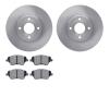 6502-99145 Brake Rotors w/5000 Advanced Brake Pads Kit, 2014-2019 Ford/Lincoln/Mercury/Mazda, Position: Front - image 1