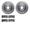 6502-99161 Brake Rotors w/5000 Advanced Brake Pads Kit, Fits Select Ford/Lincoln/Mercury/Mazda, Position: Front - image 1