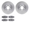 6502-99170 Brake Rotors w/5000 Advanced Brake Pads Kit, 1999-2003 Ford/Lincoln/Mercury/Mazda, Position: Front - image 1