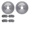 6502-99176 Brake Rotors w/5000 Advanced Brake Pads Kit, 2004-2007 Ford/Lincoln/Mercury/Mazda, Position: Rear - image 1