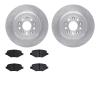 6502-99180 Brake Rotors w/5000 Advanced Brake Pads Kit, 2011-2015 Ford/Lincoln/Mercury/Mazda, Position: Rear - image 1