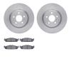 6502-99215 Brake Rotors w/5000 Advanced Brake Pads Kit, 2011-2019 Ford/Lincoln/Mercury/Mazda, Position: Front - image 1