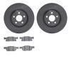 6502-99224 Brake Rotors w/5000 Advanced Brake Pads Kit, 2015-2020 Ford/Lincoln/Mercury/Mazda, Position: Front - image 1