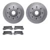 6502-99251 Brake Rotors w/5000 Advanced Brake Pads Kit, 1980-1985 Ford/Lincoln/Mercury/Mazda, Position: Front - image 1