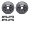 6502-99254 Brake Rotors w/5000 Advanced Brake Pads Kit, 1980-1985 Ford/Lincoln/Mercury/Mazda, Position: Front - image 1