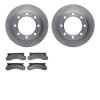6502-99257 Brake Rotors w/5000 Advanced Brake Pads Kit, 1980-1994 Ford/Lincoln/Mercury/Mazda, Position: Front - image 1
