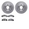6502-99269 Brake Rotors w/5000 Advanced Brake Pads Kit, 1983-1992 Ford/Lincoln/Mercury/Mazda, Position: Front - image 1