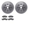 6502-99281 Brake Rotors w/5000 Advanced Brake Pads Kit, 1980-1985 Ford/Lincoln/Mercury/Mazda, Position: Front - image 1