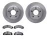 6502-99297 Brake Rotors w/5000 Advanced Brake Pads Kit, 1993-1994 Ford/Lincoln/Mercury/Mazda, Position: Front - image 1