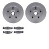 6502-99312 Brake Rotors w/5000 Advanced Brake Pads Kit, 1994-2003 Ford/Lincoln/Mercury/Mazda, Position: Front - image 1